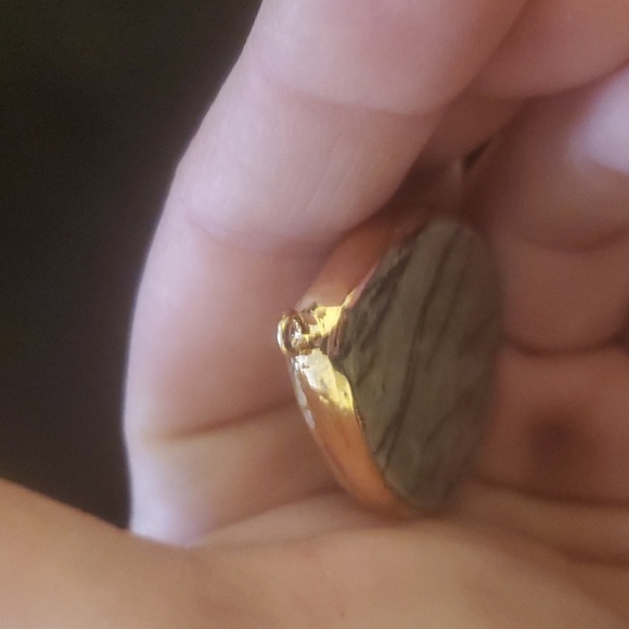 New Gold Wrapped Picasso Jasper Pendant. - Picture 5 of 7